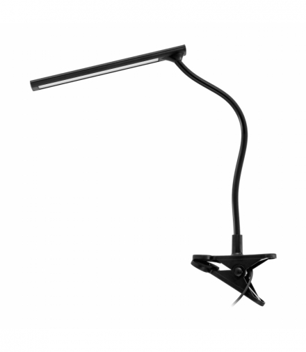 TERI LED, lampka biurkowa z klipsem, 5W, 260lm, 4000K, czarna Orno DL-15/B
