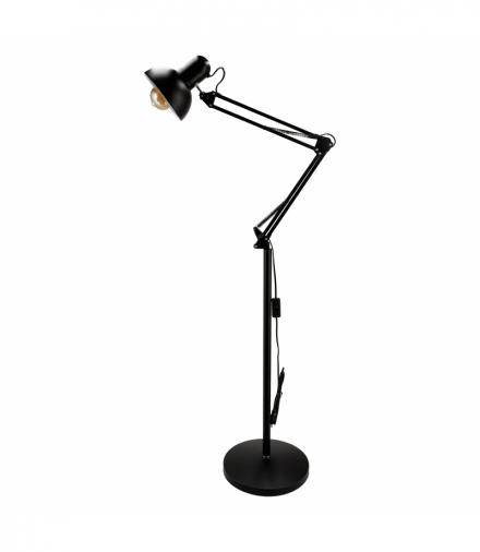 LUWES lampa podłogowa, 185 cm, E27, max. 30W, czarna Orno LS-4/B