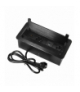 Gniazdo meblowe wpuszczane w blat z płaskim frezowanym rantem, szczotką przeciwkurzową i przewodem 1,5m, 2x2P+Z (French), 2xUSB (typ A+C 3,6A), 2xNET, czarne Orno OR-GM-9041/B