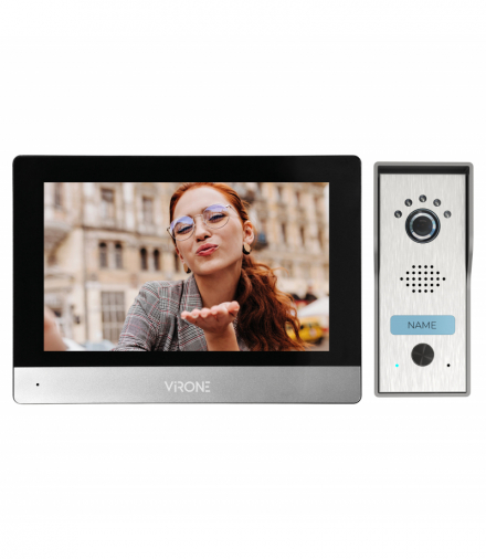 ACERO, zestaw wideodomofonowy jednorodzinny, 4-żyłowy, 7, ekran dotykowy, Full HD Orno VDP-71/B