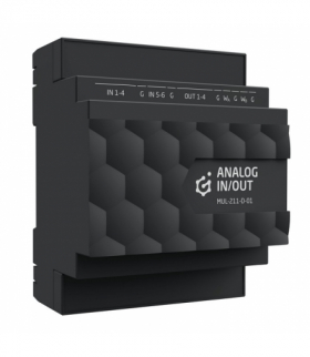 ANALOG IN/OUT - Moduł wejść i wyjść analogowych, wspiera 1-wire, DIN, TF-Bus Grenton MUL-211-D-01