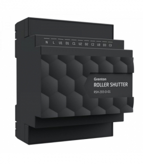 ROLLER SHUTTER 3 WAY - Moduł wyjść roletowych (3 wyj.), DIN, TF-Bus Grenton RSH-203-D-01