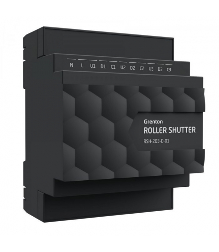 ROLLER SHUTTER 3 WAY - Moduł wyjść roletowych (3 wyj.), DIN, TF-Bus Grenton RSH-203-D-01