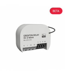 RELAY X2 Z-Wave - Moduł wejść cyfrowych (2 wej.) oraz wyjść (2 wyj.), montaż dopuszkowy, pt, Z-Wave Grenton REL-203-Z-01