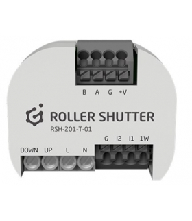 ROLLER SHUTTER TF-Bus - Moduł roletowy (1 wyj.), wspiera 1-wire, wejścia cyfrowe (2 wej.), montaż dopuszkowy, pt, TF-Bus Grenton RSH-201-T-01