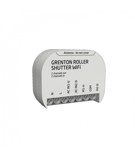 ROLLER SHUTTER WiFi - Moduł wyjść roletowych (1 wyj.), montaż dopuszkowy, pt, Wi-Fi Grenton WRS-201-W-01