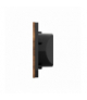 Touch Panel 4B Custom Wood Dark TF-Bus, 4 pola dotykowe, TF-Bus, ciemny drewniany front Grenton TPA-604-T-01