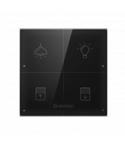 Touch Panel 4B Custom Icons Black TF-Bus, 4 pola dotykowe, TF-Bus, z dedykowanymi piktogramami
