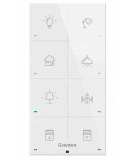 Touch Panel 8B White TF-Bus, 8 pól dotykowych, TF-Bus