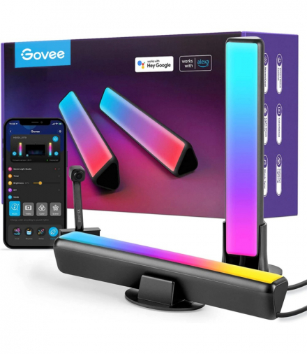 Govee H6054 Flow Pro TV Lampy LED RGBICWW, Wi-Fi, Alexa, Google GOVEE H60543D1