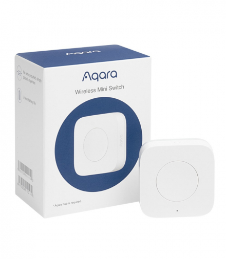 Aqara Wireless Mini Switch Przełącznik bezprzewodowy Biały, 1 przycisk, AQARA ZIGBEE HOMEKIT