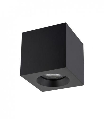 Downlight natynkowy PARANA Styl Nowoczesny, 1x GU10 Max 15W LED IP44 Aluminium, Czarny Nowodvorski 10718
