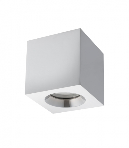 Downlight natynkowy PARANA Styl Nowoczesny, 1x GU10 Max 15W LED IP44 Aluminium, Chrom Nowodvorski 10717