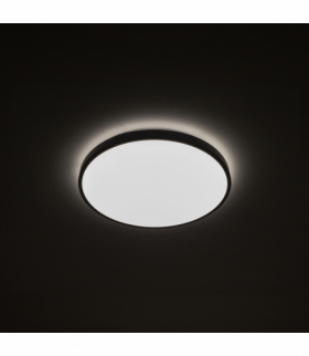 Lampa sufitowa Plafon AGNES ROUND LED PRO Styl Nowoczesny, LED 22W IP44 Stal lakierowana, Czarny Nowodvorski 10971