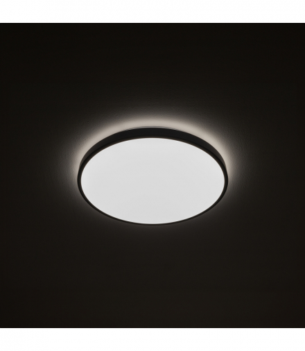 Lampa sufitowa Plafon AGNES ROUND LED PRO Styl Nowoczesny, LED 22W IP44 Stal lakierowana, Czarny Nowodvorski 10971