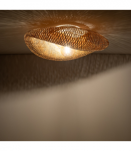 Lampa sufitowa Plafon HAVANA M 1x E27 Max 25W LED IP20 Bambus, Naturalne drewno Nowodvorski 11171