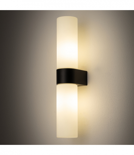 Lampa ścienna Kinkiet NATALIE Styl Nowoczesny, 2x G9 Max 10W LED IP44 Aluminium, Czarny Nowodvorski 10728