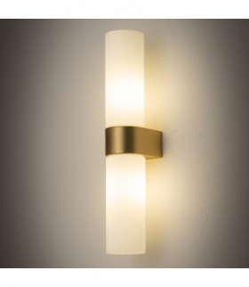 Lampa ścienna Kinkiet NATALIE Styl Nowoczesny, 2x G9 Max 10W LED IP44 Aluminium, Mosiądz Nowodvorski 10727