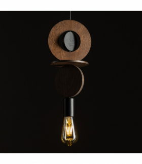 Lampa sufitowa DROPS WOOD C 1x E27 Max 25W LED IP20 Sklejka, Ciemne drewno Nowodvorski 11175
