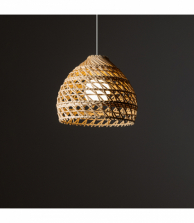 Lampa sufitowa BOHO S 1x E27 Max 25W LED IP20 Rattan, Naturalne drewno Nowodvorski 11150