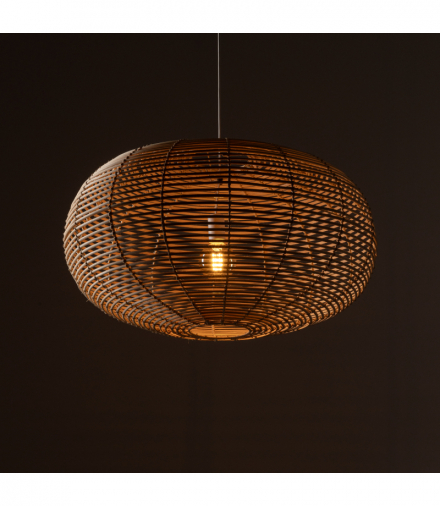 Lampa sufitowa RATTAN L 1x E27 Max 25W LED IP20 Rattan, Naturalne drewno Nowodvorski 11155