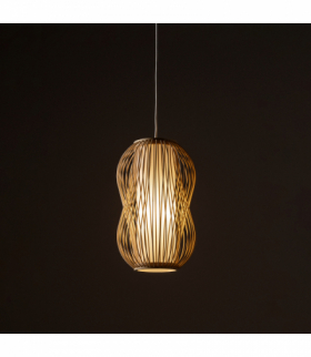 Lampa sufitowa PUKET S 1x E27 Max 25W LED IP20 Bambus, Naturalne drewno Nowodvorski 11160