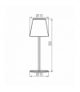 Lampa stołowa LED INITA LED IP54 GR szary Kanlux 36326