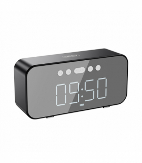 XO głośnik bezprzewodowy F41 z zegarem czarny TFO GSM182509