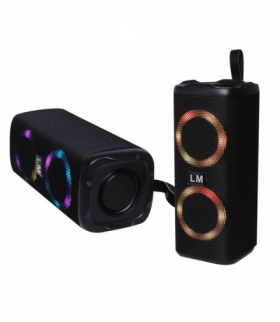 Głośnik Bluetooth Mini LM-882 z podświetleniem RGB ,akumulator,USB,SD czarny LXLM882
