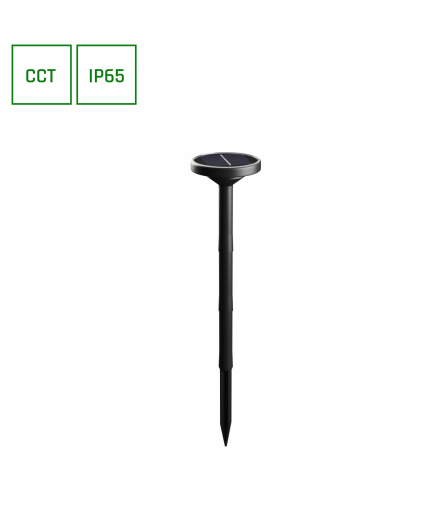 SOLARA PLATO Oprawa LED 1W z panelem solarnym i funkcją zmiany temperatury barwowej SPECTRUM