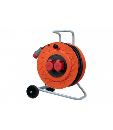 Przedłużacz na bębnie plastikowym GOLIA-420 NK 2x16A 5p, OPD 5x2,5 /40m/ F-Elektro 12006-24