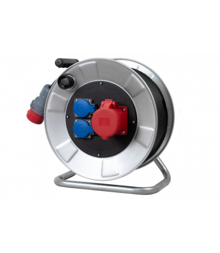 Przedłużacz siłowy na bębnie metalowym BORDO-320 16/5, 2x230V, wt.16/5 OPD 5x2,5 /30m/ F-Elektro 14300-187