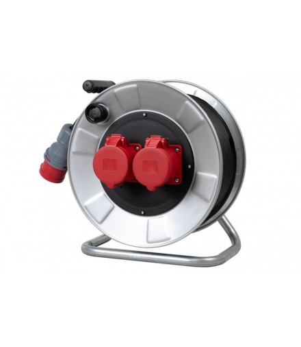 Przedłużacz siłowy na bębnie metalowym BORDO-320 2x16/5, wt.16/5 OPD 5x2,5 /20m/ F-Elektro 14300-189