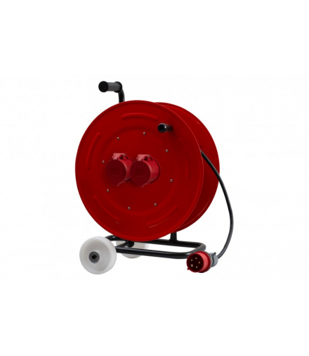 Przedłużacz siłowy na bębnie metalowym MAKARA-460 NK OPD 5x4 2x32A 5p, wtyczka 32A 5p - 30m F-Elektro 15000-29