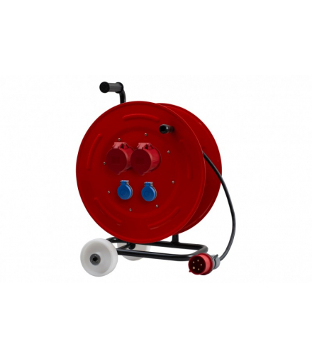 Przedłużacz siłowy na bębnie metalowym MAKARA-460 NK OPD 5x6 2x32A 5p, 2x230V, wtyczka 32A 5p - 20m F-Elektro 15000-50