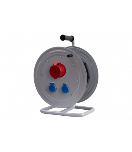 Rozgałęźnik na bębnie metalowym MAKARA-370 32A 5p, 2x230V IP44 F-Elektro 14700-30