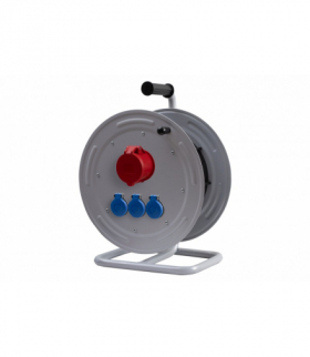 Rozgałęźnik na bębnie metalowym MAKARA-370 32A 5p, 3x230V IP44 F-Elektro 14700-32