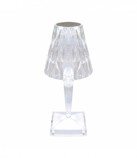 Lampka stołowa SMD LED DABI LED CRYSTAL WW CW przezroczysta Struhm 04404