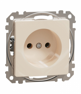 Sedna Design & Elements, Gniazdo 2P, beżowe Schneider SDD112035