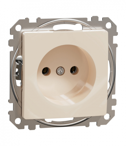 Sedna Design & Elements, Gniazdo 2P, beżowe Schneider SDD112035