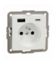 Sedna Design & Elements, Gniazdo 2P+PE z USB A+C 3A, białe Schneider SDD111072