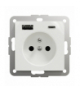 Sedna Design & Elements, Gniazdo 2P+PE z USB A+C 3A, białe Schneider SDD111072