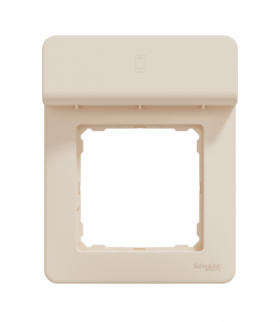 Sedna Design & Elements, Ramka 1-krotna z półką na telefon, beżowa Sedna Design Schneider SDD312809