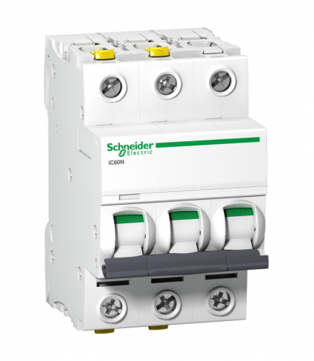Wyłącznik nadprądowy Acti9 iC60N-D3-3 D 3A 3-biegunowy Schneider A9F05303