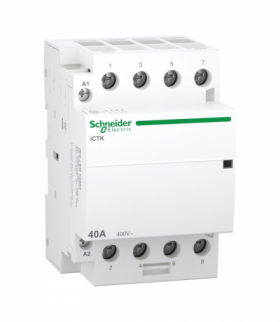 Stycznik modułowy, Acti9 iCTK50-40-40-230 40A 4NO 50Hz 220/240 VAC, bez możliwości rozbudowy o styki pomocnicze Schneider A9C40440
