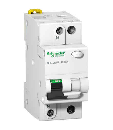 Wyłącznik kombinowany K60 DPNVigiK-C10-30-AC C 10A 1N-biegunowy 30 mA typ AC Schneider A9D20610