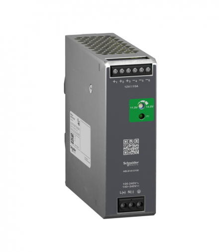 Moduł konwertera, Phaseo, 24 W, z 24..28.8 V DC na 12 V DC, 2 A, do regulowanych zasilaczy impulsowych (SMPS) Schneider ABL8DCC12020