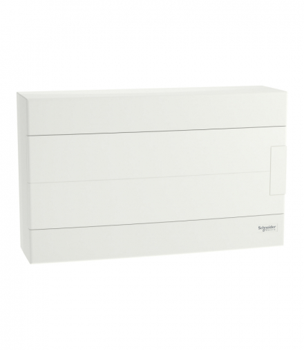 Rozdzielnica, obudowa natynkowa, Easy9 EU IP40 EZ9EU-1-18-NT-P drzwi białe 1 rząd 18 modułów/rząd Schneider EZ9EUD118