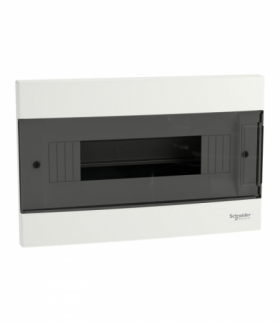 Rozdzielnica, obudowa podtynkowa, Easy9 EU IP40 EZ9EU-1-18-PT-P drzwi białe 1 rząd 18 modułów/rząd Schneider EZ9EUB118
