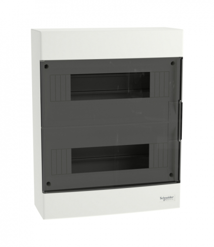 Rozdzielnica, obudowa podtynkowa, Easy9 EU IP40 EZ9EU-2-12-PT-P drzwi białe 2 rzędy 12 modułów/rząd Schneider EZ9EUB212
